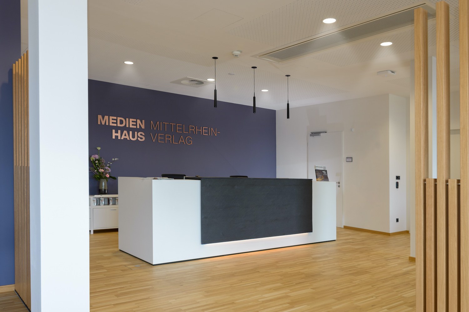 Empfangsbereich eines Medienhauses